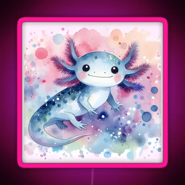 Axolotl Art 87 Axolotl Lovers RGB Neon Sign
