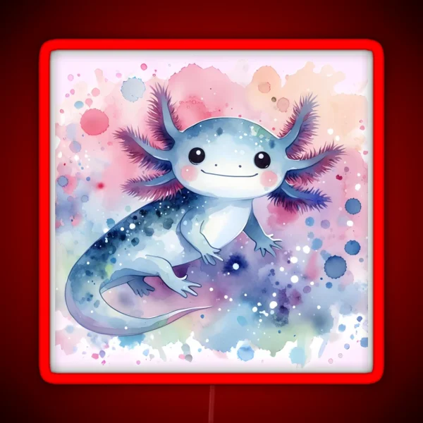 Axolotl Art 87 Axolotl Lovers RGB Neon Sign
