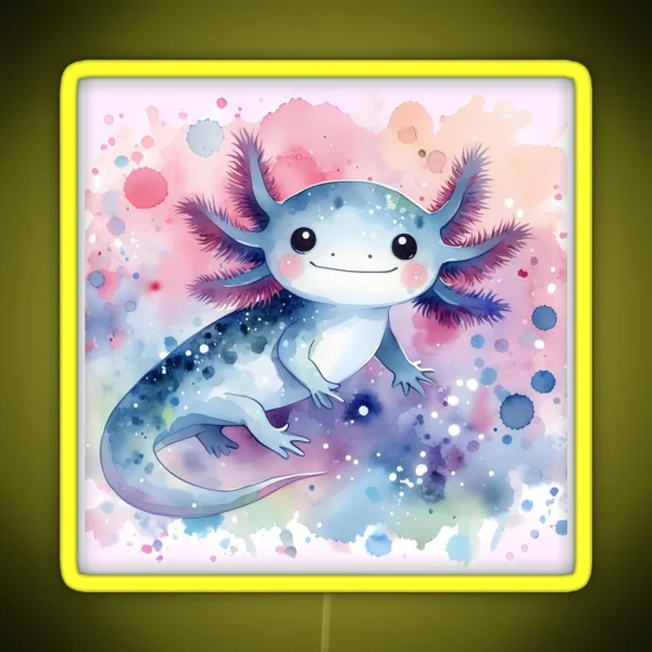 Axolotl Art 87 Axolotl Lovers RGB Neon Sign