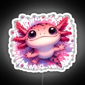 Axolotl Art 89 Axolotl Lovers RGB Neon Sign