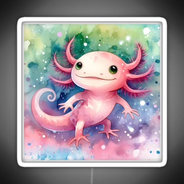 Axolotl Art 90 Axolotl Lovers RGB Neon Sign