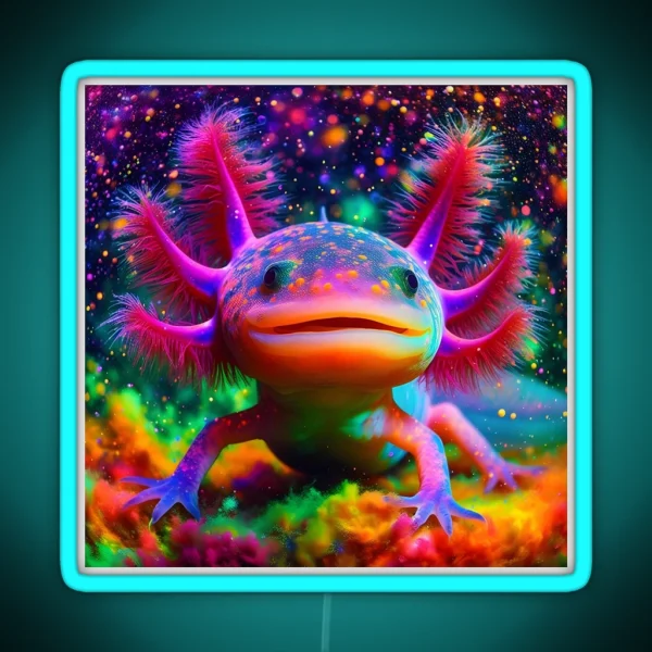 Axolotl Art 92 Axolotl Lovers RGB Neon Sign