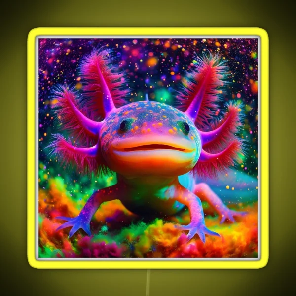 Axolotl Art 92 Axolotl Lovers RGB Neon Sign
