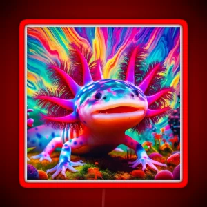 Axolotl Art 93 Axolotl Lovers RGB Neon Sign