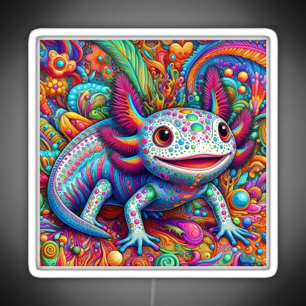 Axolotl Art 95 Axolotl Lovers RGB Neon Sign
