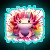 Axolotl Art 99 Axolotl Lovers RGB Neon Sign - Image 3