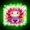 Axolotl Art 99 Axolotl Lovers RGB Neon Sign - Image 4