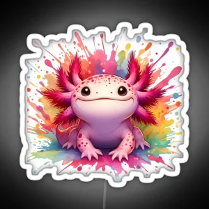 Axolotl Art 99 Axolotl Lovers RGB Neon Sign