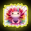 Axolotl Art 99 Axolotl Lovers RGB Neon Sign - Image 5