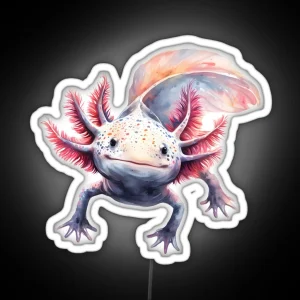 Axolotl Art Axolotl Lovers RGB Neon Sign