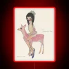 RGB Pink Deer Wall Decoration by Artist Aya Takano Design