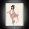 Vibrant Aya Takano Pink Deer Artwork RGB Neon Sign Illumination