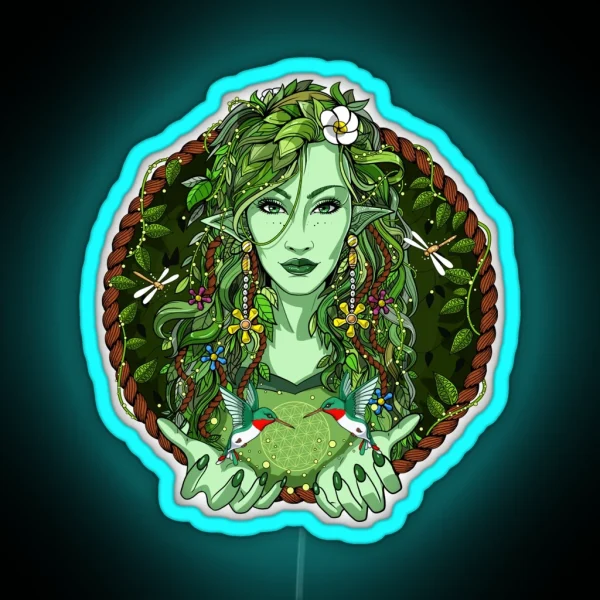 Ayahuasca Forest Spirit RGB Neon Sign