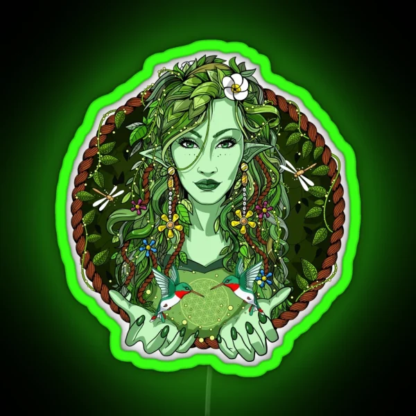 Ayahuasca Forest Spirit RGB Neon Sign