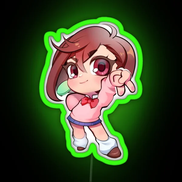 Ayase Momo Dandadan RGB Neon Sign