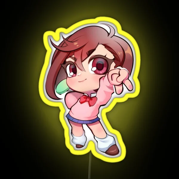 Ayase Momo Dandadan RGB Neon Sign