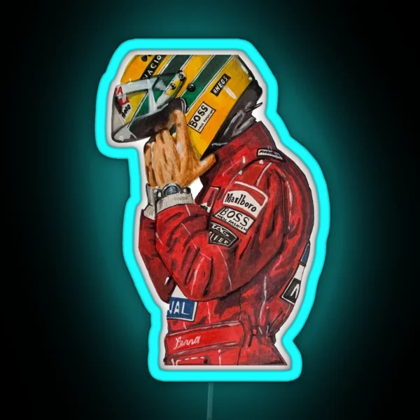 Ayrton Senna RGB Neon Sign