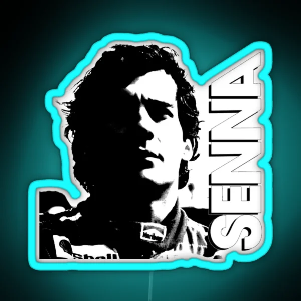 Ayrton Senna RGB Neon Sign