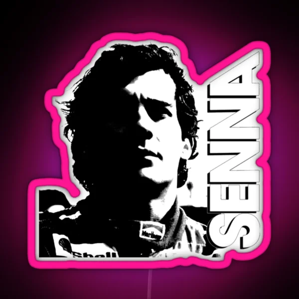 Ayrton Senna RGB Neon Sign