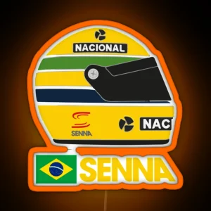 Ayrton Senna RGB Neon Sign