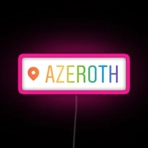 Azeroth RGB Neon Sign