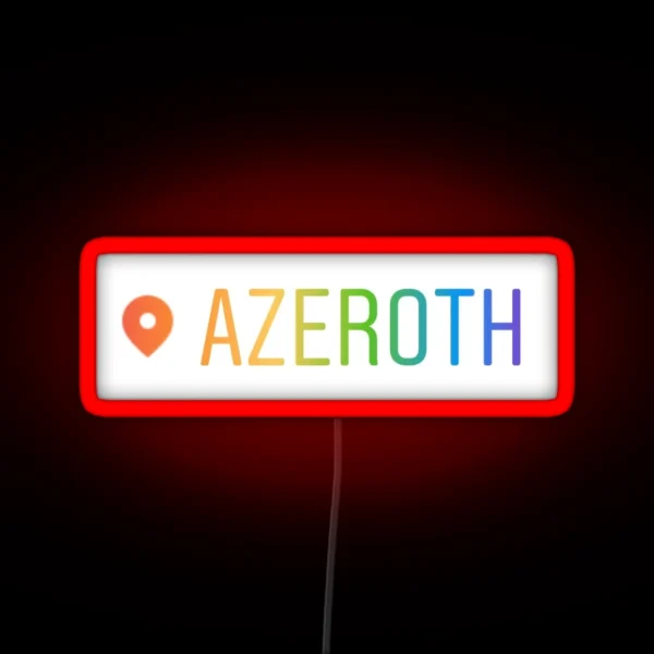 Azeroth RGB Neon Sign