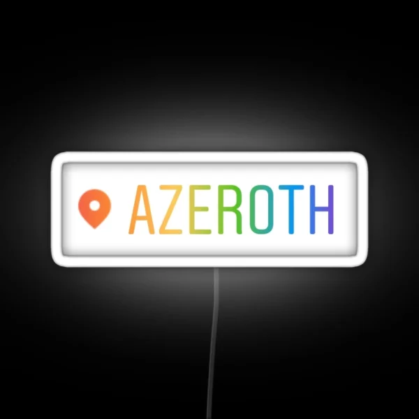 Azeroth RGB Neon Sign