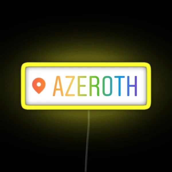 Azeroth RGB Neon Sign