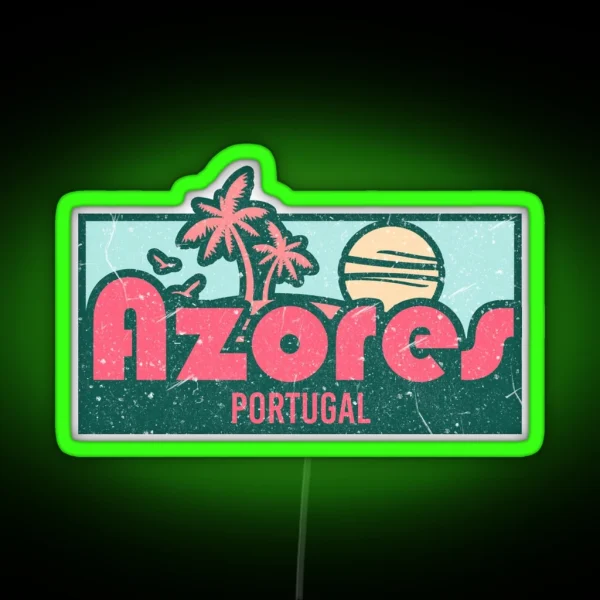 Azores Exotic Honeymoon Trip Gifts RGB Neon Sign