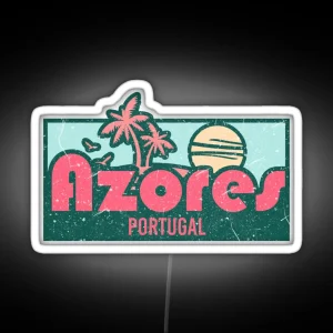 Azores Exotic Honeymoon Trip Gifts RGB Neon Sign