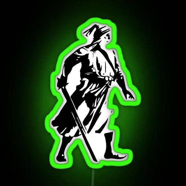 Baba Deep Singh Black And White RGB Neon Sign