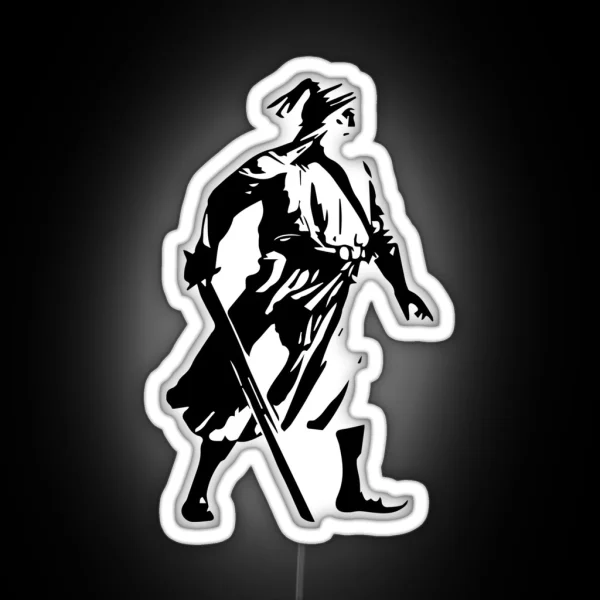 Baba Deep Singh Black And White RGB Neon Sign