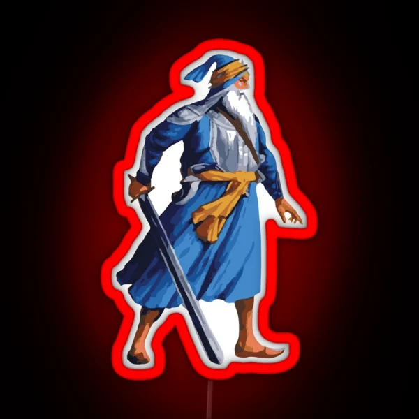 Baba Deep Singh Colour RGB Neon Sign