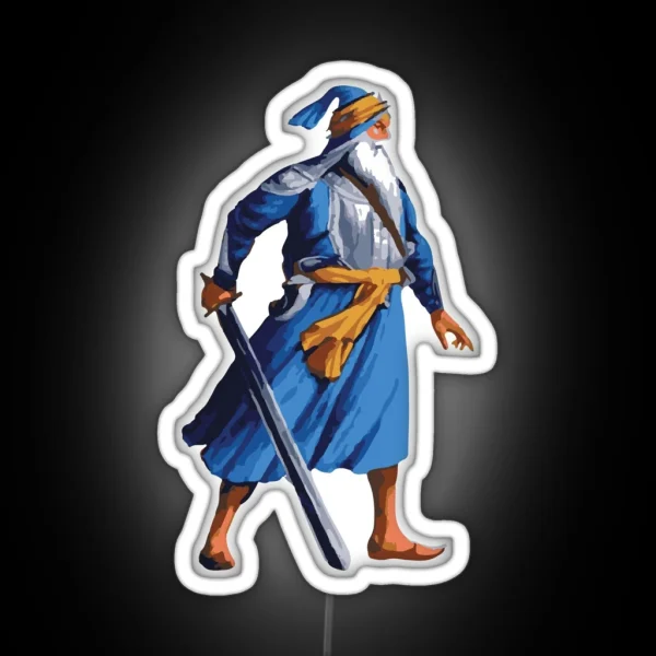 Baba Deep Singh Colour RGB Neon Sign