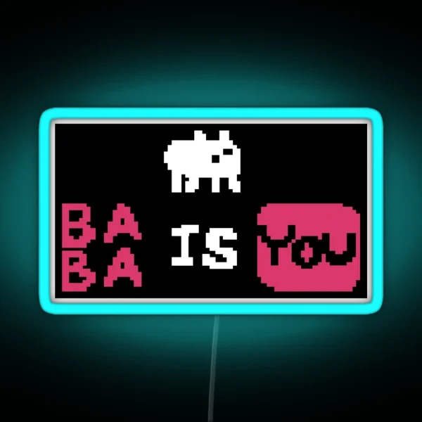 Baba Is You RGB Neon Sign