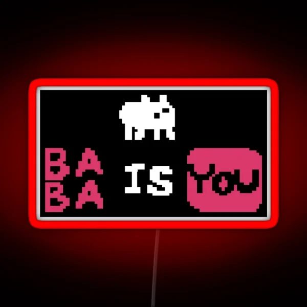 Baba Is You RGB Neon Sign