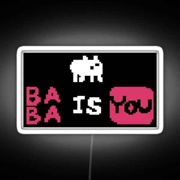 Baba Is You RGB Neon Sign