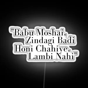 Babu Moshai RGB Neon Sign