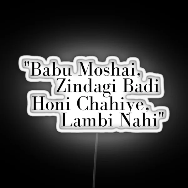 Babu Moshai RGB Neon Sign