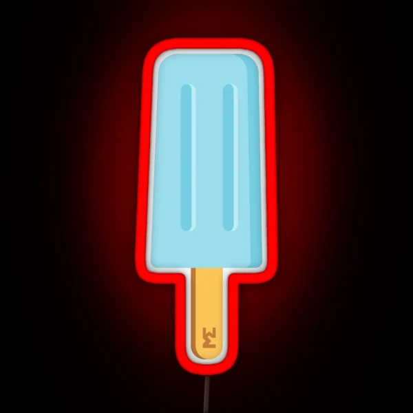 Baby Blue Ice Lolly RGB Neon Sign