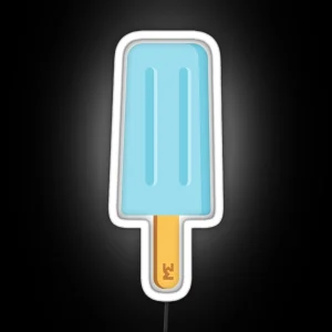 Baby Blue Ice Lolly RGB Neon Sign