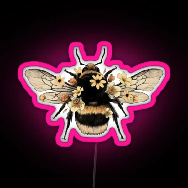 Baby Bumble Bee RGB Neon Sign