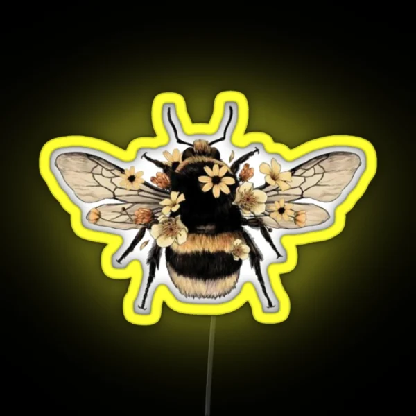 Baby Bumble Bee RGB Neon Sign