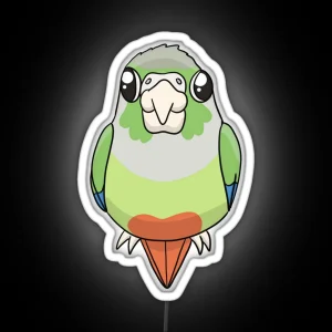 Baby Cinnamon Green Cheek Conure RGB Neon Sign