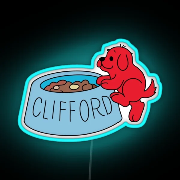 Baby Clifford The Big Red Dog Led RGB Neon Sign