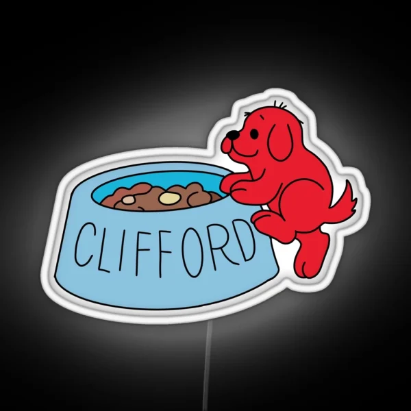 Baby Clifford The Big Red Dog Led RGB Neon Sign
