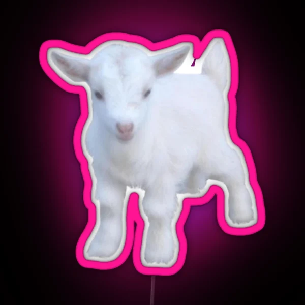 Baby Goat RGB Neon Sign