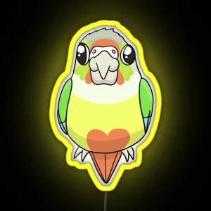 Baby Pineapple Green Cheek Conure RGB Neon Sign