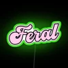 Whimsical Baby Girl Room Decor with Vibrant Pastel Pink Neon Sign