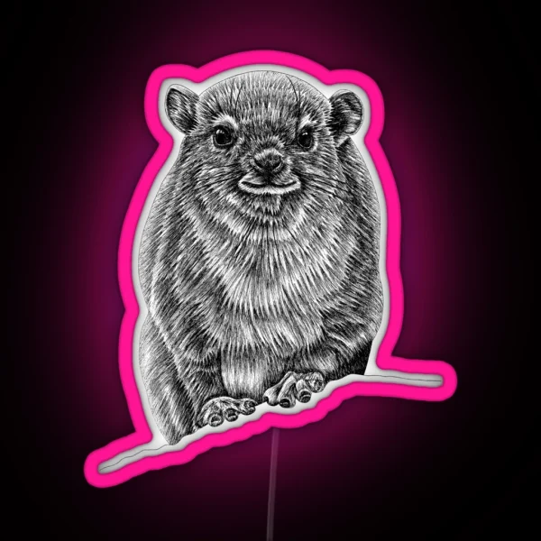 Baby Rock Hyrax RGB Neon Sign